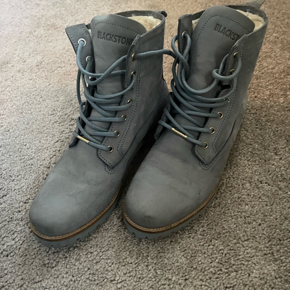Leather boots
